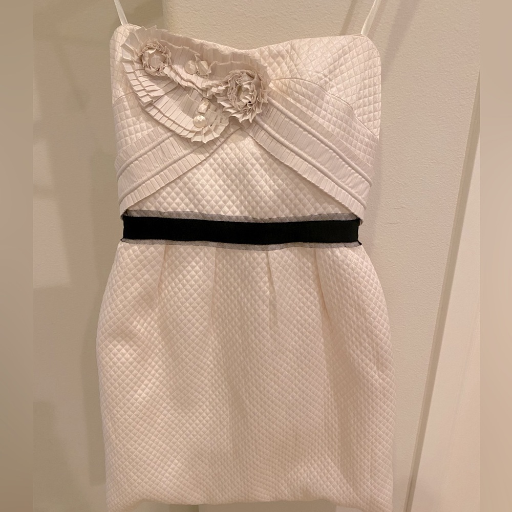 Bcbgmaxazria strapless mini dress size 4